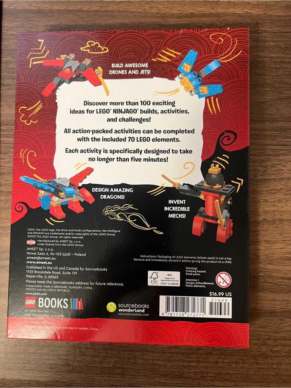 Lego Ninjago Red, Blue & Yellow 5-Minute Builds